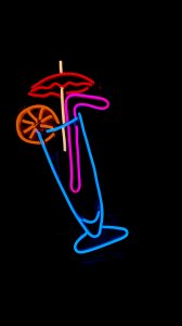 Juice / Drink Neon Glass