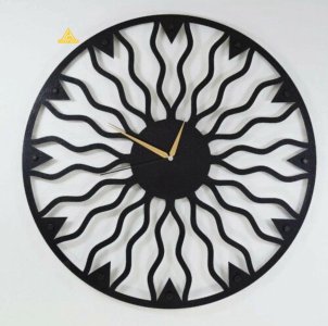 Sunbrust Style Wall Clock | Lucky Arts