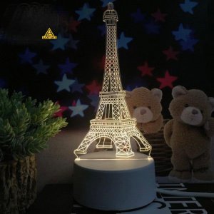 2D Eiffel Tower Illusion Lamp | Lucky Arts