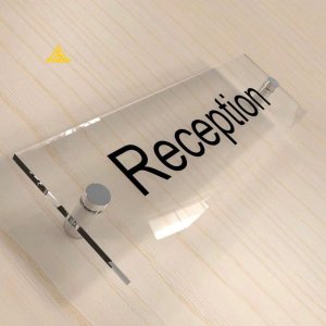 Clear Acrylic Name Plate | Lucky Arts