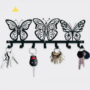 2D Butterfly Keychain Holder | Lucky Arts
